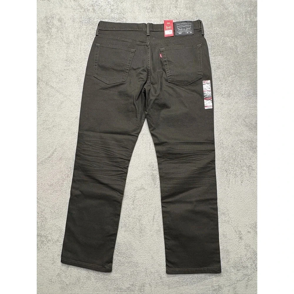 Levi's 541 Athletic Fit Jeans Brown Measured‎ 38x31 Denim Casual